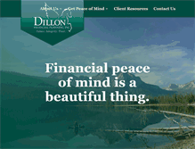 Tablet Screenshot of dillonfinancialplanning.com